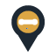 Original transit marker proof with opaque, partially transparent and transparent pixels